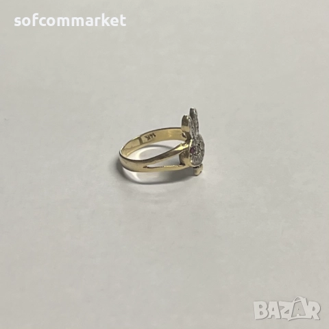 Златен пръстен 14К - 1,73 гр, снимка 3 - Пръстени - 52551646