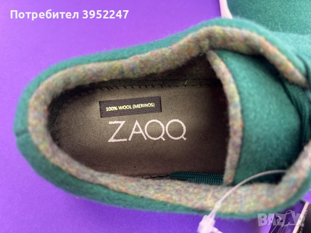 Боси обувки ZAQQ LIQE Green мерино вълна, размер 40 ПРОМО, снимка 2 - Дамски ежедневни обувки - 43833138