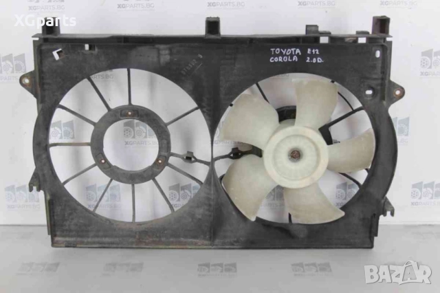  Перка охлаждане за Toyota Corolla E12 2.0d4d 90к.с. (2001-2007), снимка 2 - Части - 52603925