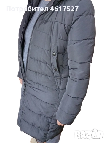 Дълго дамско яке парка, снимка 2 - Якета - 52697786