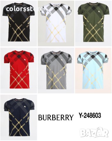 Мъжка тениска Burbarry код SS10F, снимка 1 - Тениски - 41593411