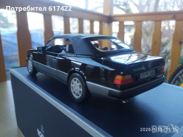 1:18 Метален модел на Mercedes  Benz  300 CE-24 Cabriolet W124 Norev, снимка 10 - Колекции - 53113690