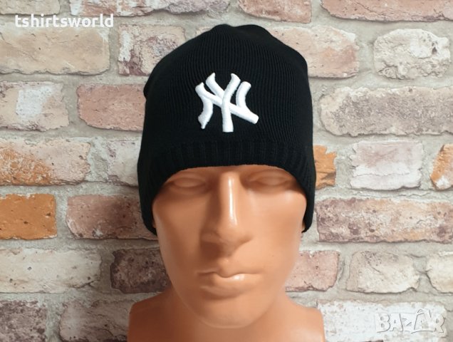 Нова зимна шапка New York (Ню Йорк) с бяло лого, снимка 6 - Шапки - 43270904