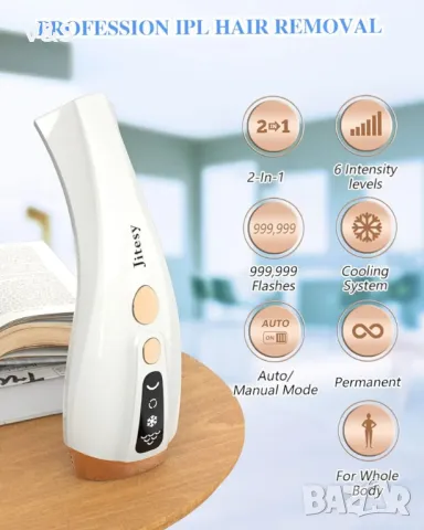 IPL епилация лазерна за жени и мъже, трайно премахване на космите с ледено охлаждане, безболезнено, снимка 4 - Епилатори - 47886648