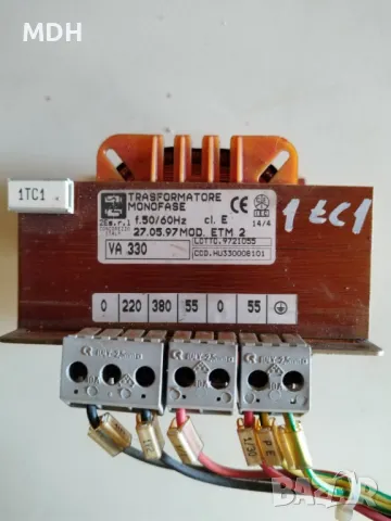 трансформатор 220,380 / 2х 55 в -330VA
