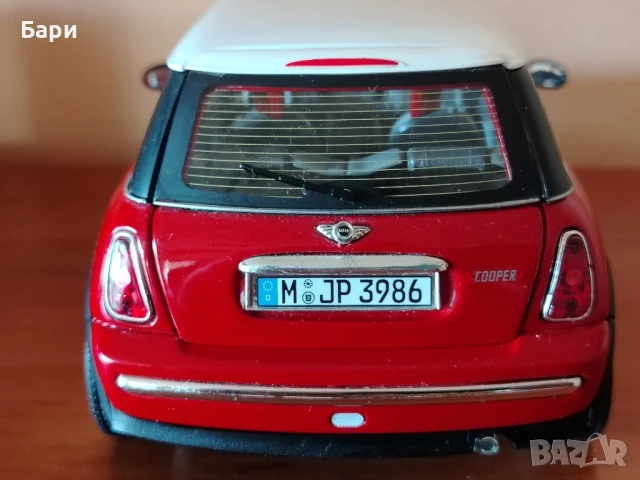Bburago метална количка Mini Cooper - Италия, снимка 12 - Колекции - 51035699