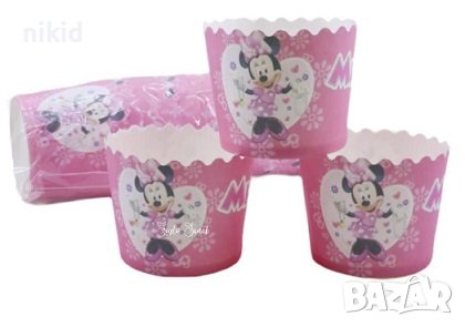 10 бр Мини Маус хартиени кошнички капсули поставки чашки за кексчета мъфини