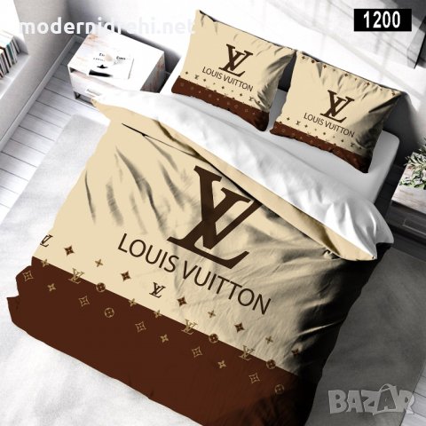 Луксозен Спален Комплект Louis Vuitton  код 23, снимка 1 - Спално бельо - 32439812