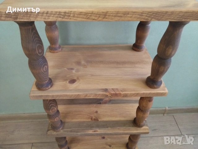 Класическа дървена етажерка !!!, снимка 4 - Етажерки - 53441696