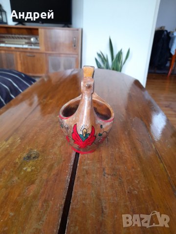 Стара дървена фигурка,декорация пиле, снимка 2 - Други ценни предмети - 40121263