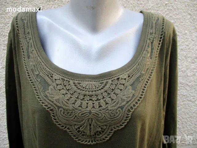  3XL/4XL  Нова  блуза  Sheego  милитъри , снимка 2 - Блузи с дълъг ръкав и пуловери - 48525603