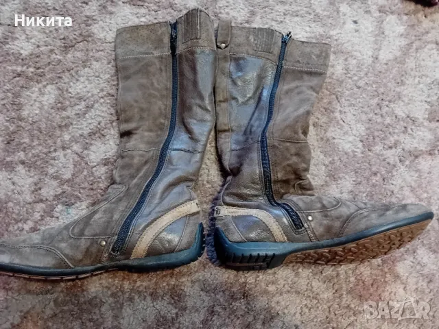 Esprit-ботуши 38 номер-естествена кожа, снимка 3 - Дамски ботуши - 48584235