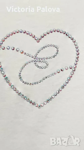 LUXURY блуза със стрази ESKADA  трикотажен памук, снимка 3 - Блузи с дълъг ръкав и пуловери - 48317664