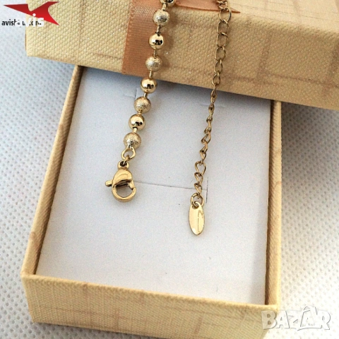 Гривна с 14К златно покритие 234846, снимка 3 - Гривни - 53217695