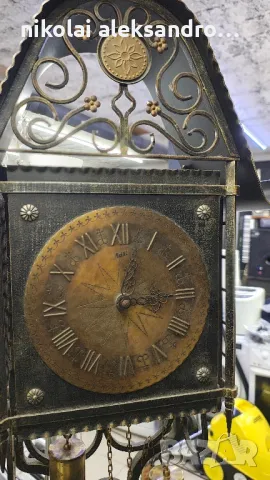 паркетен часовник ковано желязо, снимка 8 - Антикварни и старинни предмети - 50048634