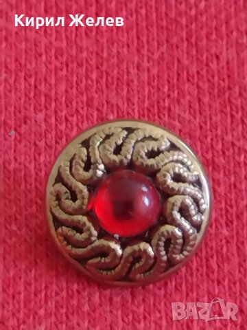 Старо копче възрожденски стил с камък много красив стилен 28620, снимка 2 - Други ценни предмети - 37235700