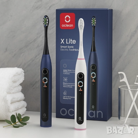 Електрическа четка за зъби Oclean X Lite 20, 1 бpой накрайник, 5 режима, снимка 6 - Друга електроника - 51948093