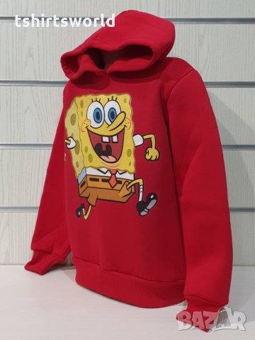 Нов детски суичър с дигитален печат Спондж боб, снимка 7 - Детски анцузи и суичери - 34832730