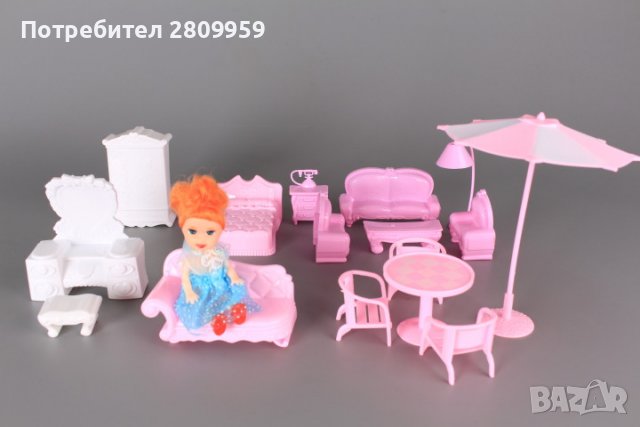 Двуетажна къща за кукли, снимка 3 - Кукли - 35326331
