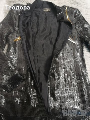 Яке с мъниста и пайети , снимка 5 - Якета - 40131301