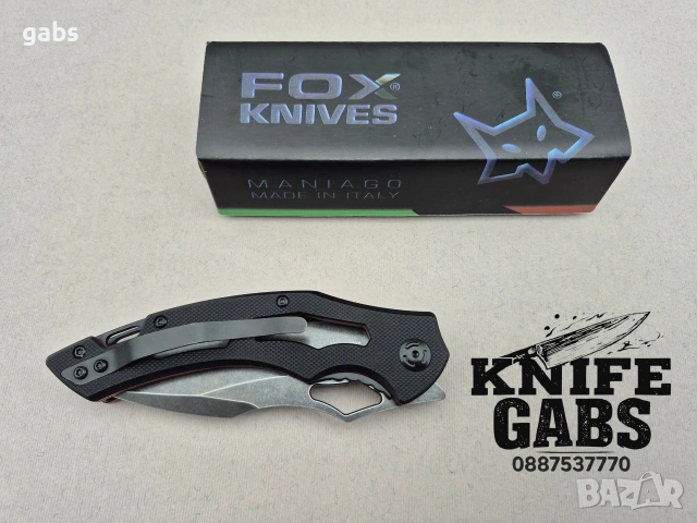 Сгъваем нож FOX KNIFE ANSO FX33,дръжка двуцетен G10, снимка 7 - Ножове - 53270454