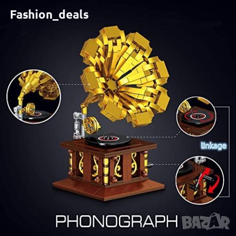Нов Комплект за изграждане фонограф творчески подарък деца възрастни, снимка 4 - Други - 40727606