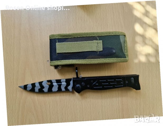 Сгъваем автоматичен нож със заключване АК-47 СССР и калъф , снимка 7 - Ловно оръжие - 32472247