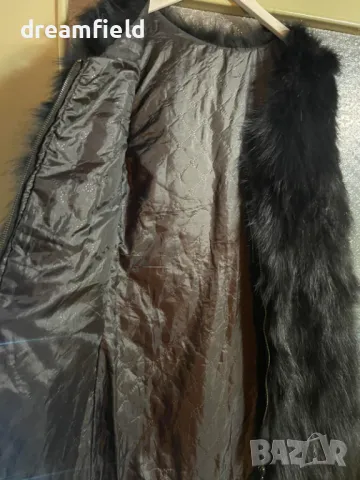 Елек естествен косъм- S- черна лисица, снимка 3 - Елеци - 47409562