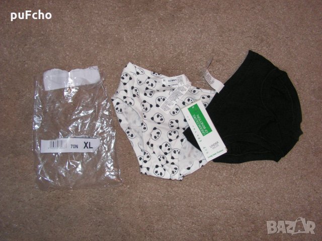 Лот от 2 бр. бикини Benetton 10-11 г. XL, снимка 2 - Детско бельо и бански  - 32343710