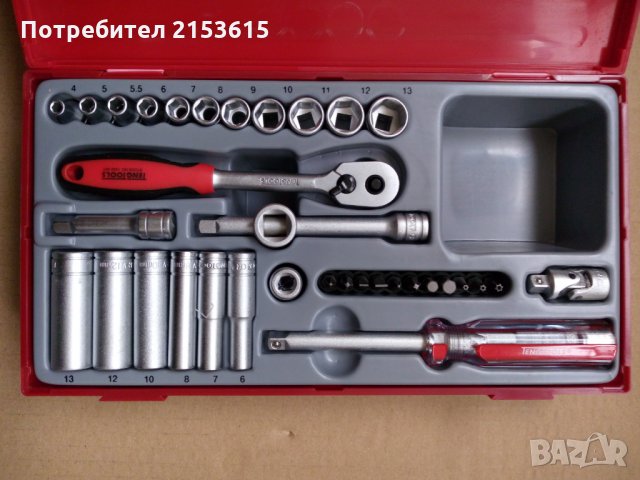 TENG TOOLS гидория 1/4 35части камъни комплект 1/4", снимка 3 - Куфари с инструменти - 27618600
