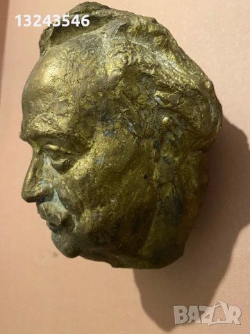 Стар бронзов бюст фигура статуетка на Георги Димитров бронз, снимка 2 - Други ценни предмети - 48169413