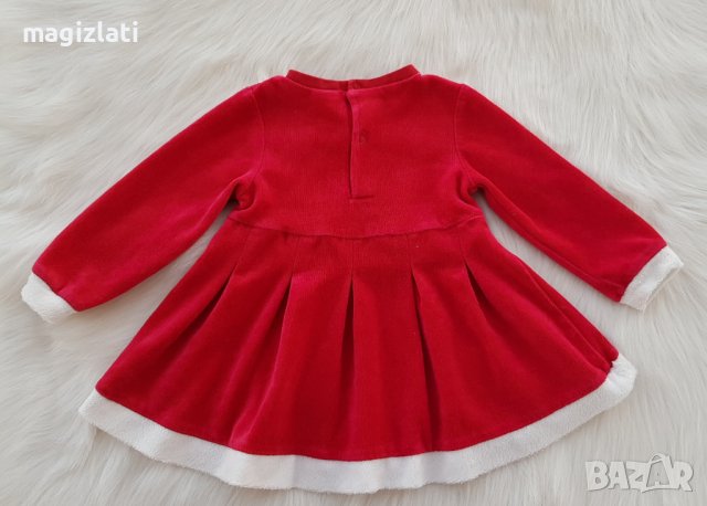 Коледна рокля 9-12 месеца, снимка 6 - Бебешки рокли - 37995735