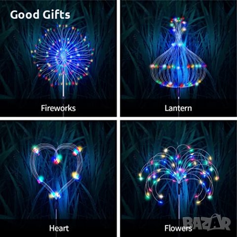 Ефектна ЛЕД Соларна лампа за открито, снимка 3 - Соларни лампи - 38745615