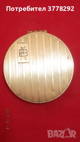 Пудриера на Mignot Boucher Paris от от серията Germandree, от началото на миналия,закупена от Париж, снимка 6 - Антикварни и старинни предмети - 52025273