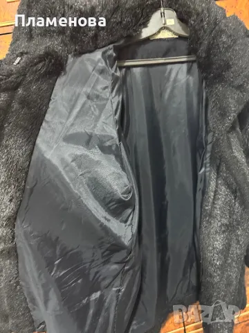 Дамско черно зимно палто - XL, снимка 3 - Палта, манта - 49338768