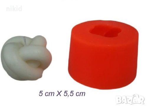 3D възел сплетени въжета силиконов молд форма шоколад гипс свещ смола украса декор свещ, снимка 5 - Форми - 34161779