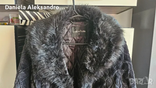 Спорно елегантно палто с косъм, снимка 3 - Палта, манта - 47894680