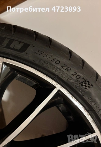 Mersedes джанти + гуми Мишлен r20, снимка 9 - Гуми и джанти - 53287146