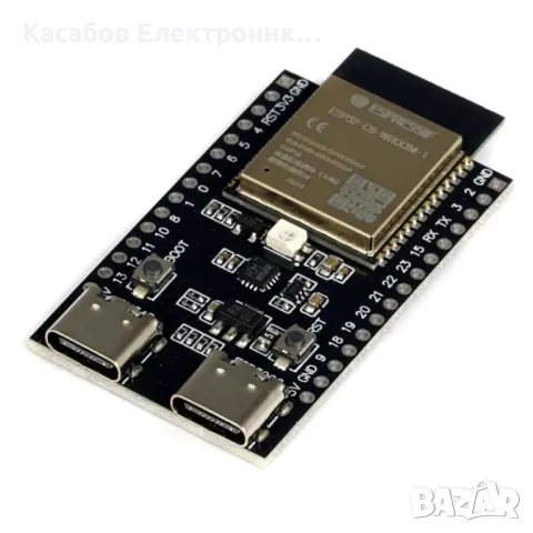 ESP32-C6 WROOM-1 DevKitC-1-N4 Микроконтролер WiFi 6 Bluetooth 5.0 ZigBee Led RGB USB-C, снимка 3 - Друга електроника - 47913645