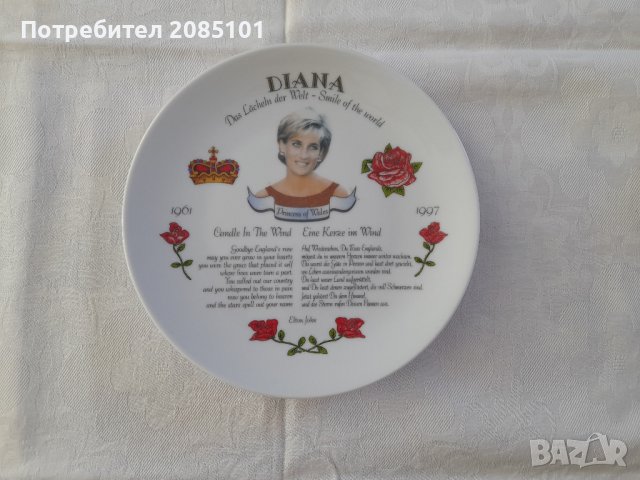 Декоративна чиния за стена DIANA