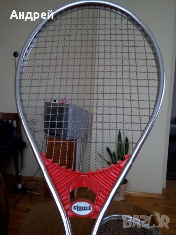 Стара ракета,хилка за тенис Stomil, снимка 3 - Антикварни и старинни предмети - 27499408