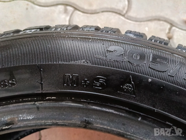 Две Зимни Гуми 205/55/16 - 7 мм грайфер - Kormoran - 91 H - ДОТ 20 г, снимка 3 - Гуми и джанти - 52415395