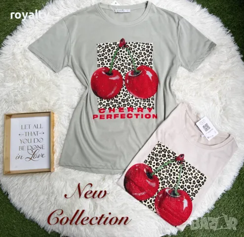 Памучни дамски тениски Различни дизайни , снимка 10 - Тениски - 50413235