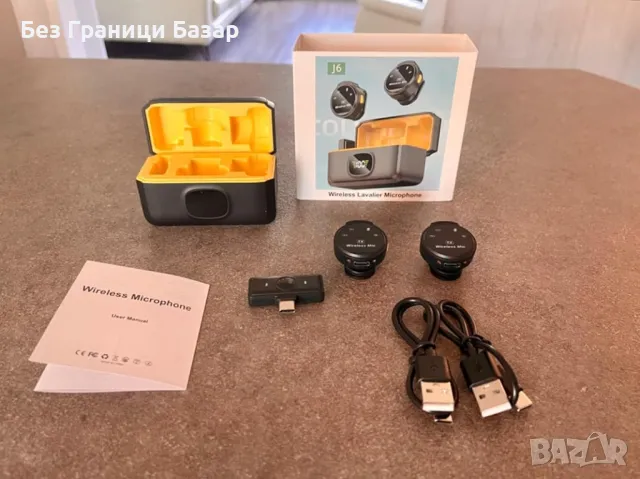 Нов Безжичен микрофон KozyOne с Type-C, 40ч, за видео и стрийминг, снимка 7 - Микрофони - 47272247