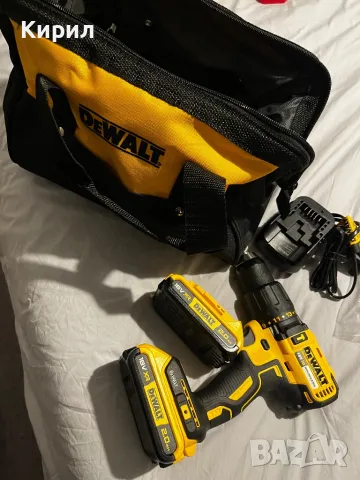Чисто Нов Dewalt DCD 778 + 2 батерии 2.0аh+ чанта Dewalt