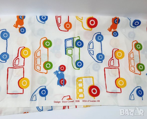 Щампован памучен плат Ikea, нов(17.3), снимка 1 - Платове и дамаски - 43724899