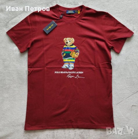 Ralph Lauren Polo Bear мечка мече мъжка фланелка тениска блуза унисекс 