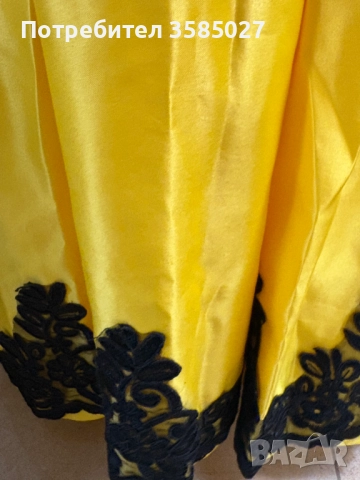 Жълта рокля за рожден ден и специални събития, снимка 3 - Детски рокли и поли - 52860040