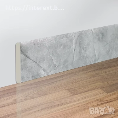  Самозалепващ гъвкав перваз с мраморен ефект