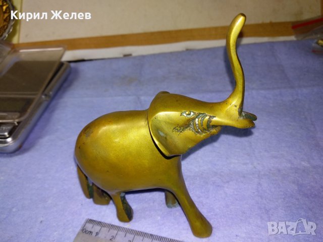 КЪСМЕТЛИЙСКА ОРНАМЕНТИРАНА МЕСИНГОВА ФИГУРКА СЛОНЧЕ - За ЩАСТИЕ МЕТАЛНА Статуетка за ДОМА 41398, снимка 11 - Статуетки - 43888509